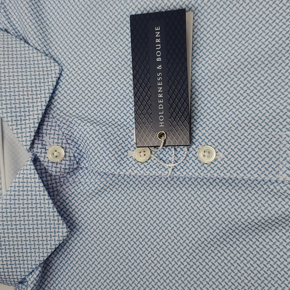 Holderness & Bourne White & Windsor Short Sleeve Collared Polo Shirt Size S - Picture 7 of 9